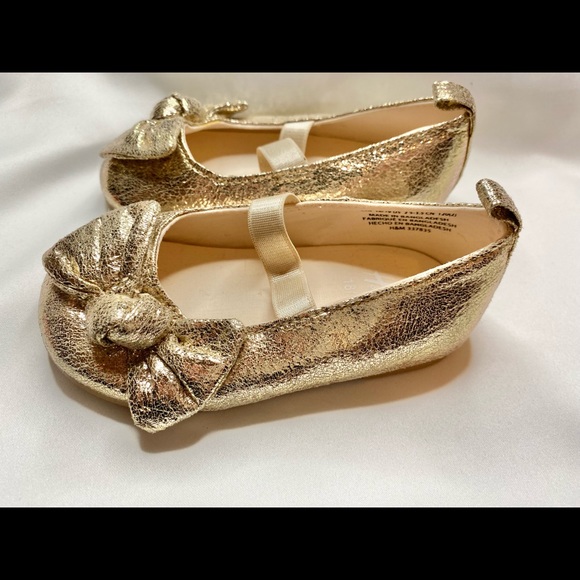Gold baby flats - Picture 3 of 6